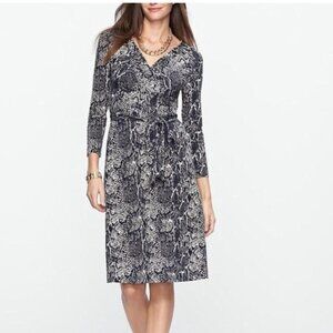 Talbots Snake Print Wrap Dress Women’s Size Small